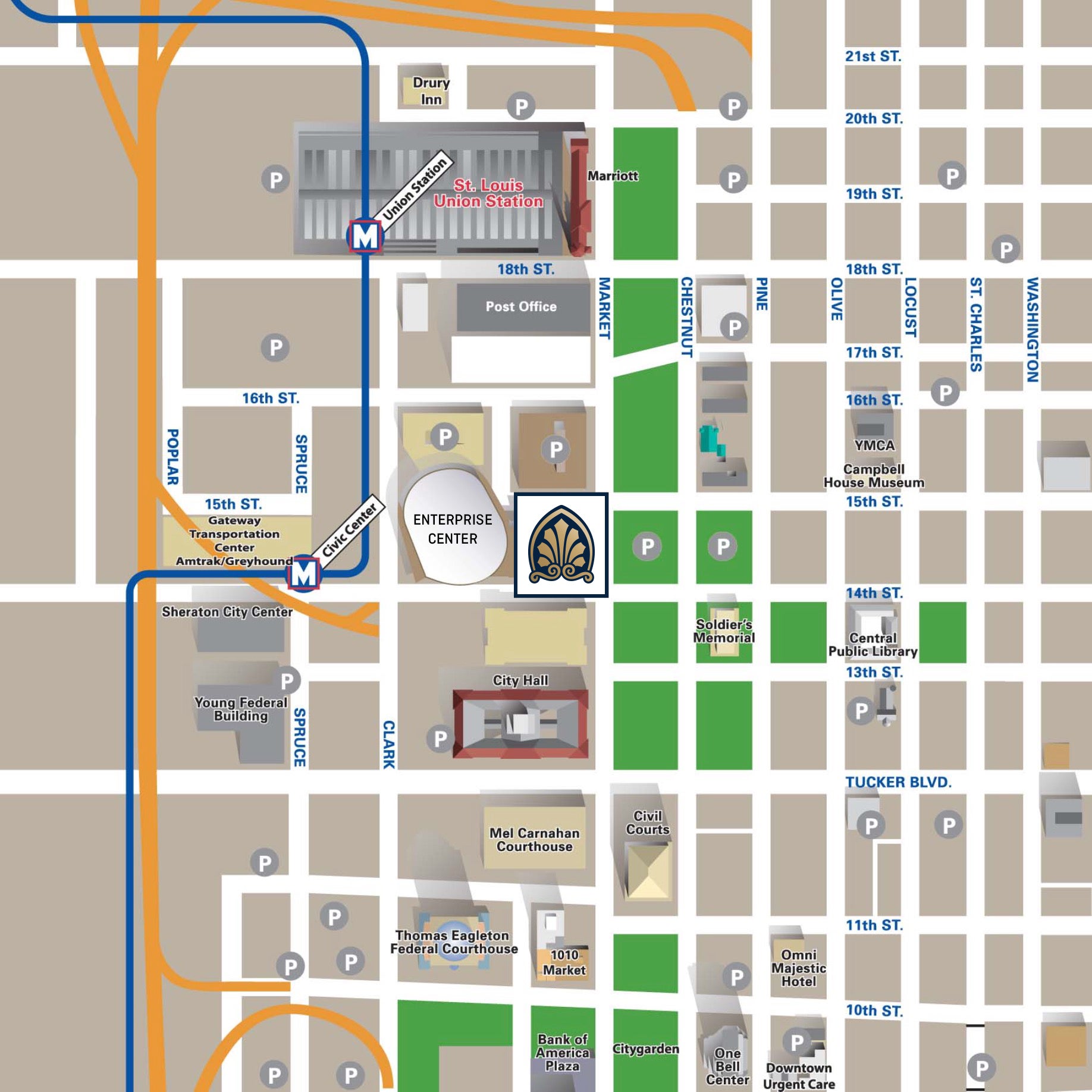 Parking & Area Maps | Stifel Theatre