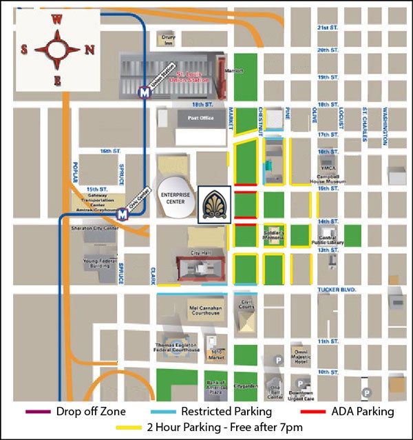 Parking & Area Maps | Stifel Theatre